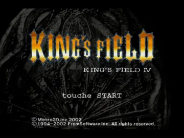 King's Field IV (Japan) screen shot title